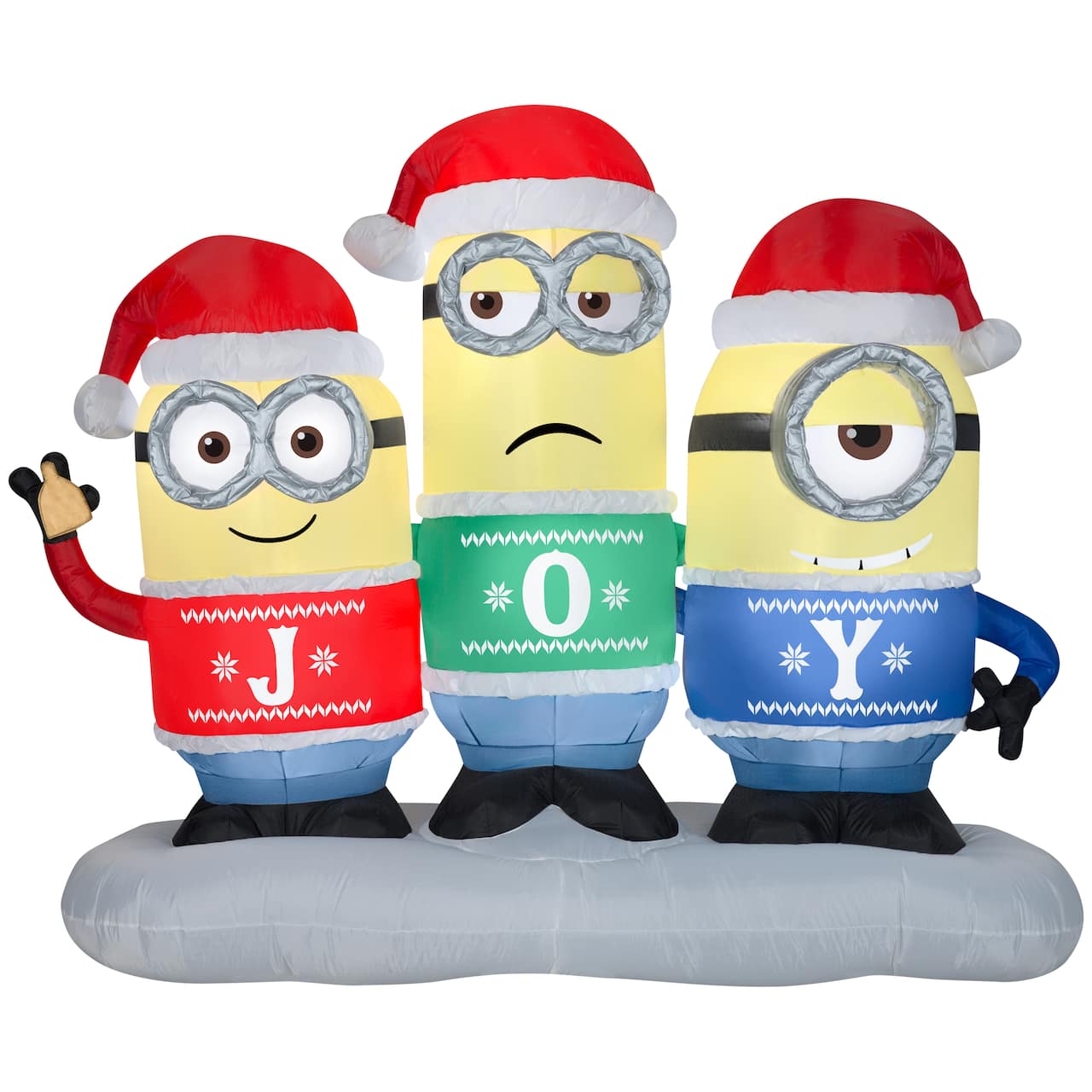 5.3ft. Airblown® Inflatable Christmas Minion Joy Scene